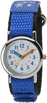 CREPHA Analog Fabric (Klepha) Kids' Watch, Waterproof, Strap/Nylon Strap, Blue, NB-AK216-A