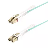 StarTech.com 10m LC–LC (UPC) OM4 daugiamodis šviesolaidinis kabelis su stūmimo-traukimo skirtukais, 50/125 µm, 100G, atsparus lenkimui, maži nuostoliai – LSZH šviesolaidinis trumpiklis