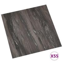 Floor Tiles 55 pcs Dark Grey 5.11 m² PVC