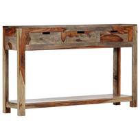 Console Table with 3 Drawers 120 x 30 x 75 cm Solid Acacia Wood