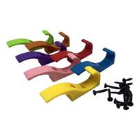 7Pcs Waterproof Hanging Clothes Hook Strong Bearing Wall Mounted Hook Colorful Wall Hook  Home Decor 7pcs/set
