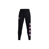 Under Armour Rival Knitted Sweatpants Men's Black Moderate Cuffed Pants 1366437-001 L