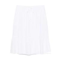 Midi sijonas moterims, Balta, S/l grommet stack lo