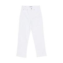 Tiesūs džinsai moterims, Balta, High rise jeans