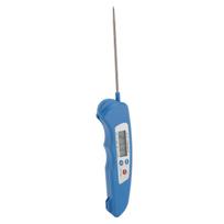 Digital Meat Thermometer Long Probe Foldable Food Temperature Gauge for Kitchen Cooking Outdoor mėlyna