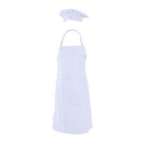 Kitchen Apron Set for Adults, Adjustable Size Apron Baking DIY Hat Protects Against Stains in Kitchen balta