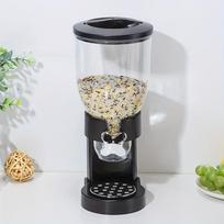 Dispensador de alimentos secos de un solo control, no necesita electricidad, contenedor multiusos de aperitivos, cereales y cere juoda