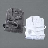 Unisex Pure Cotton Thickened Bathrobe - Absorbent Cut Pile Towel for Hotel or Salon Use L balta