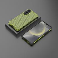 Korio tipo karinis smūgiams atsparus šarvuotas dėklas, skirtas Samsung S25 Edge S24 S23 FE S22 Plus Ultra A56 A36 26 A16 A55 A35 A25 A15 M35 Galaxy A03 Core žalia