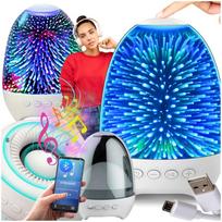 Bluetooth speaker night light with fm radio sd card wireless usb bass