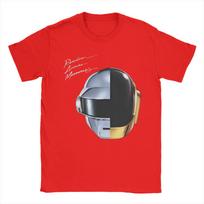 Daft Punk Electronic Band  Cotton T Shirt For Men Beach  Funny T Shirts Breathable Popular Tee Shirt Big Size Dropshipping Tops S