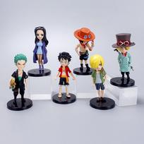 6 vnt./rinkinys Anime One Piece veiksmo figūrėlė PVC Luffy Naujas veiksmo kolekcionuojamas modelis Dekoracijos Lėlė Vaikų žaislai Kalėdinė dovana