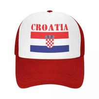 Custom Croatia Flag Trucker Hat Unisex Women Adjustable Adult Baseball Cap Hip Hop Dad Hat One Size white