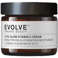 EVOLVE ORGANIC BEAUTY, Švytėjimo suteikiantis veido kremas su vitaminu C „Vital Glow",  60 ml