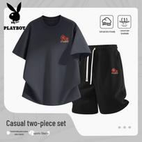 Playboy Men's 2026 Summer Casual T-shirt & Shorts Set 2XL