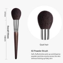 OVW 1PC Goat Hair Powder Brush Overall Setting Complete Professional Natural Powder Concealer Contour  Blending Makeup Brush set