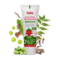 BabyOrgano žolelių dantų pasta vaikams | 6+ mėnesių | 100% ajurvedinė | su babulo ir saldymedžio gerumu | FDCA patvirtinta - 50g (Pakuotėje 1 vnt)