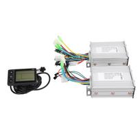 36/48V 450W Brushless Motor Dual Drive Controller Kit with 866 LCD Display Panel for Electric Bicycle Scooter