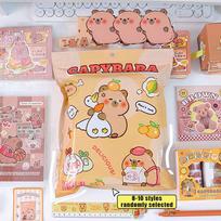 1 rinkinys Animacinis Kawaii Kapibara Kanceliarinės prekės Aklas maišelis Mielas Kapibaros kanceliarinių prekių rinkinys Kūrybinga Laiminga Staigmenų dėžutė Studentų dovanos