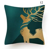 Gold Green gorgeous elegant plant Pillowcase Sofa Living Room Bedroom Pillow Home Comfort Decorative  car cushion 16x16Inch