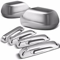 Chromuotos durų rankenėlių ir veidrodėlių apdailos rinkinys 05-10 Jeep Grand Cherokee 4 Durų gray