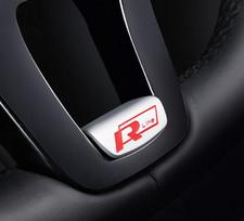 Karštas 1 vnt. VW automobilio vairo dekoratyvinis dangtelis R Line emblema lipdukas Volkswagen R-Line R GTI Polo T5 T-ROC Golf Passat Scir