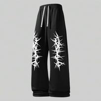 Mens & Women Y2K Streetwear Baggy with Pockets & Drawstring - Wide Leg Lounge Sweat Pants for Running Track Yoga Joggers L juoda