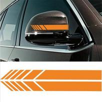 Automobilio galinio vaizdo veidrodžio atšvaito lipdukas SEAT Leon 1 2 3 3 FR Cordoba Ibiza Arosa Altea Exeo Toledo Cupra one size oranžinė