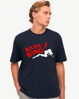 Funny Pop Culture Bada Bing Vintage Graphic T-Shirt, Vintage Humor Classic Tee 2XL