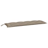 Garden Bench Cushion Taupe 150 x 50 x 7 cm Oxford Fabric