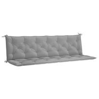 Garden Bench Cushion Gray 200x(50+50)x7 cm Oxford Fabric