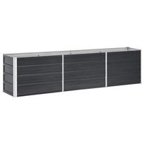 Sodo pakeltas lysvasis, cinkuotas plienas, 240 * 40 * 45 cm, antracito spalvos