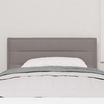 LED Headboard with LED Light Strips Taupe 100 cm Fabric