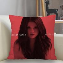 Musife Custom Selena-Gomez Pillowcase Home Decoration 45*45Cm Zipper Square Pillowcase Throw Pillow Cover Drop Shipping Peach skin 18*18(CM)-1Pcs