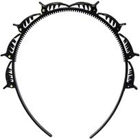 Medžiaga Pintas galvos lankelis Plaukų segtukas Dvigubas kirpčiukas Šukuosena Plaukų segtukas Daugiasluoksnis Tuščiaviduris Pynimas Handband Black