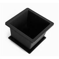 Rectangle Nursery Planter Square Succulent Basin Bonsai Plant Bowl Flower Pot 12x12x6cm black