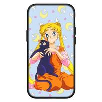 Dėklas iPhone 16 15 Xiaomi Redmi Note 14 13 12 11 Pro Max X 8 9 16e Samsung Galaxy S25 S24 S23 Moto OPPO Huawei Mergaitė Jūrininkas Anime Mėnulis Telefono dėklas for Xiaomi Poco F6 Pro rausvai ruda