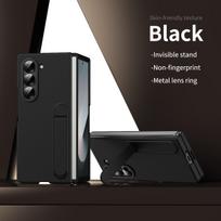 Alloy Metal Lens Protect Phone Case for Samsung Galaxy Z Fold 7 6 5 4 3 Ultra-thin Skin Feel Kickstand Shockproof Cover Galaxy Z Fold6 juoda