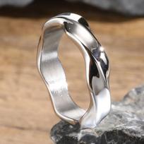 2025 New Mobius Ring for Men Boys Oxidized Twisted Stainless Steel Finger Band Retro Endless Love Anniversary Gift for Him 7