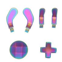 Accessories for Xbox One Elite Series 2 Controller Metal Thumbsticks Replacement Parts Kits Joysticks Paddles Kit Blue Purple
