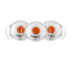 Respiratorius NEO FFP2, su vožtuvu, 3 vnt., CE