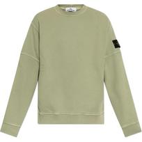 Stone Island Logo Long Sleeve Crewneck Sweatshirt Men sweatshirt Green K1S156100032S0045-V0155 S