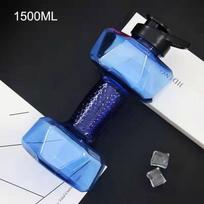 500/1500/2600ML Fitnesss Water Bottles Fitness Dumbbell Leakproof Easy to Carry Unbreakable Fitnesss Resin Bottle Home Gym Train Practical Use 500-2600ml