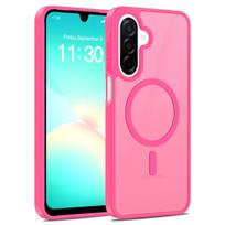 skirta Galaxy A17 5G matinio paviršiaus magnetinis dėklas, suderinamas su MagSafe, apsaugantis nuo kritimo, plonas, permatomas dangtelis, skirtas Samsung Galax A16, A26 A17 5G&just case