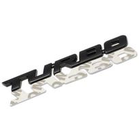 3D Metalinis Automobilio Lipdukas Turbo Ženklelis Aksesuarai Opel Astra H G J Corsa D C B Insignia Zafira B Vectra C B Mokka Vectra Meriva 13x2cm juoda