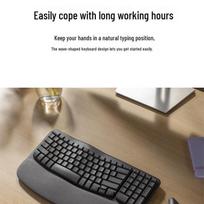 Logitech Wave Keys Ergonomic Wireless Bluetooth Keyboard