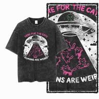 Jaws 70's Thriller Movie Neon Light Circle Amity Island Men's T Shirt S