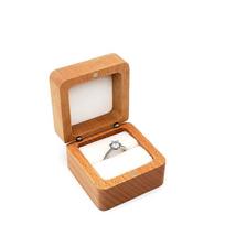 Velvet Wood Rings Box Retro Ear Studs Case Earrings Display Tray Jewlery Organizer Exquisite Ring Earring Holder Home