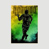 Kraftpopierius Minimalistinis futbolininkas Plakatai Baras Sporto salė Siena Menas Dekoras Namų dekoratyviniai paveikslai Svetainės freskos Paveikslėliai Dovanos 30x21cm
