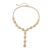 Water Drop Beans Pendant Choker Necklace Statement Goth Y Shape Long Tassel Chain Neck Jewelry